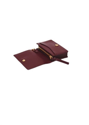 Card holder with flap Burgundy B3010085 Ganni 